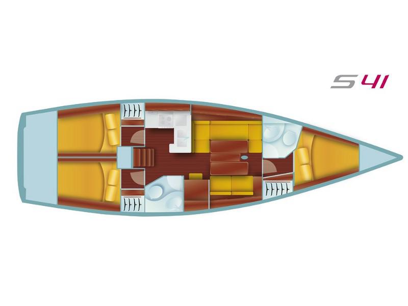 Book yachts online - sailboat - Salona 41 Performance - RACE DOG - rent