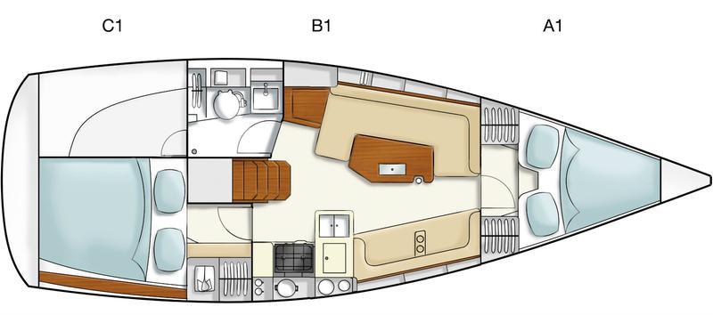 Book yachts online - sailboat - Hanse 325 - Selini - rent