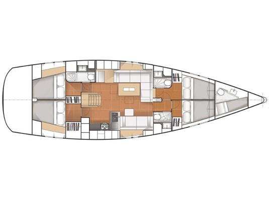 Book yachts online - sailboat - Hanse 575 AC &amp; GEN - Ifestos - rent