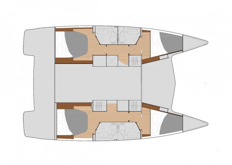 Book yachts online - catamaran - Lucia 40 AC &amp; GEN - FORTUNA - rent