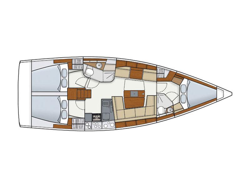 Book yachts online - sailboat - Hanse 415 - KURO SIWO - rent