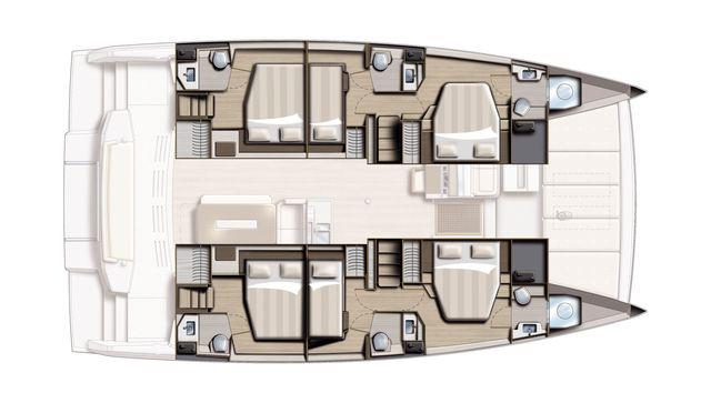 Book yachts online - catamaran - Bali 4.8 A/C &amp; GEN &amp; WM - LAGUANA - rent