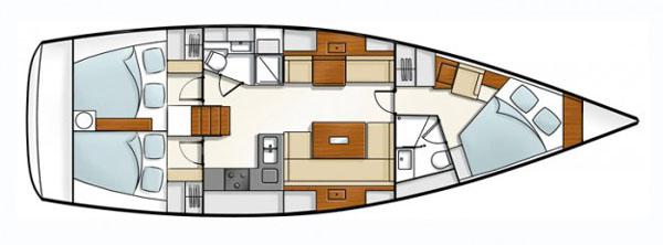 Book yachts online - sailboat - Hanse 430 - Tria S - rent