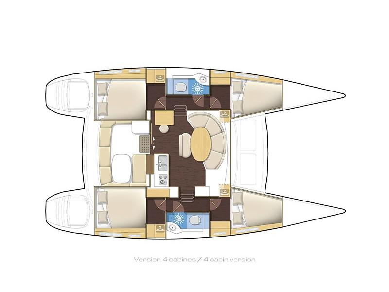 Book yachts online - catamaran - Lagoon 380 - Golf Charlie - rent