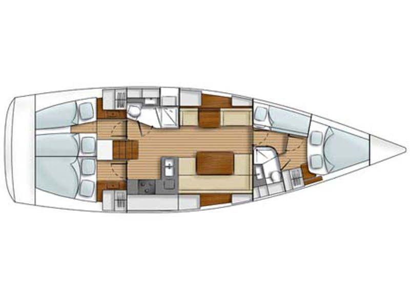 Book yachts online - sailboat - Hanse 430 - Panta Rhei - rent