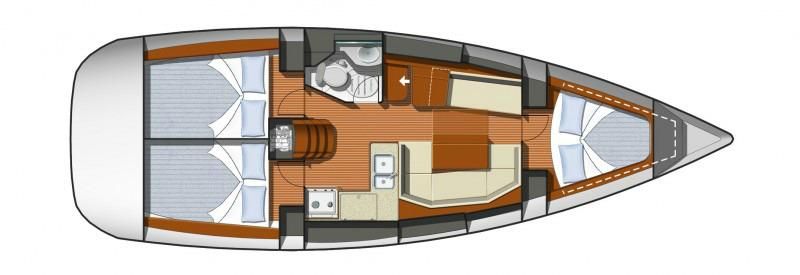 Book yachts online - sailboat - Sun Odyssey 36i - Candy - rent