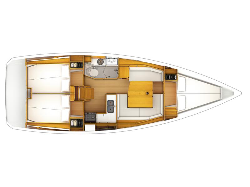 Book yachts online - sailboat - Sun Odyssey 389 - Delta Kiss - rent