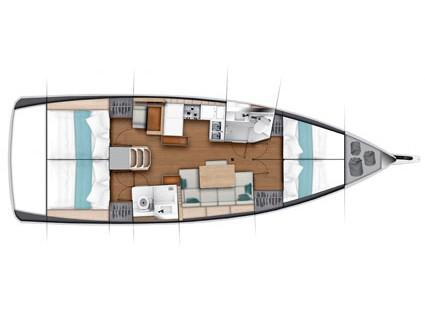 Book yachts online - sailboat - Sun Odyssey 440 - Big Kiss - rent