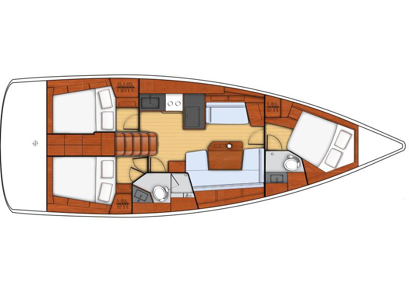 Book yachts online - sailboat - Oceanis 41.1 - Honey - rent