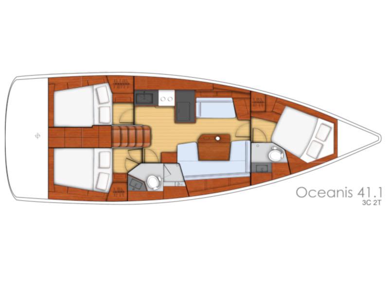 Book yachts online - sailboat - Oceanis 41.1 - Wave - rent