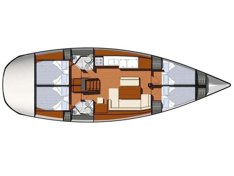 Book yachts online - sailboat - Sun Odyssey 44 - SW Rina - rent