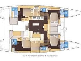 Book yachts online - catamaran - Lagoon 52 Sportop - NINA V - rent