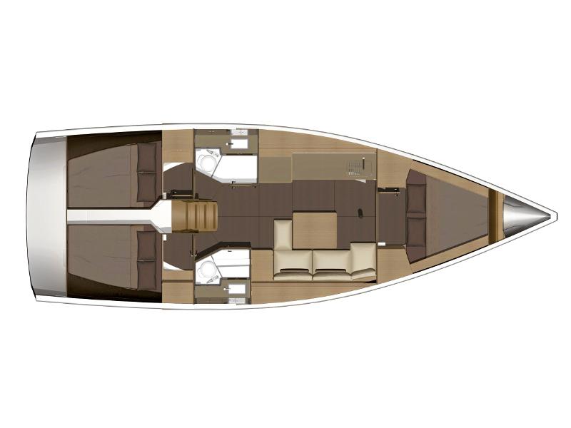 Book yachts online - sailboat - Dufour 382 GL - TORTUGA - rent