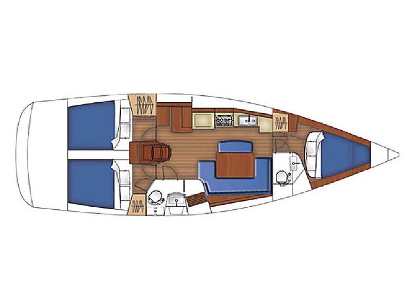Book yachts online - sailboat - Oceanis 40 - Galaxy - rent