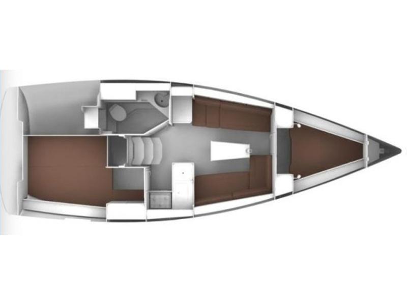 Book yachts online - sailboat - Bavaria Cruiser 34 - Adria Tina - rent