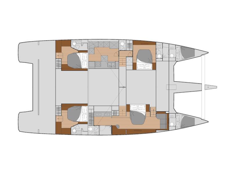 Book yachts online - catamaran - Alegria 67 - Number One - rent