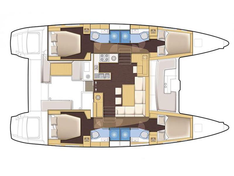 Book yachts online - catamaran - Lagoon 450 - Rivincita - rent