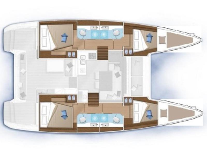 Book yachts online - catamaran - Lagoon 40 - wave elli - rent