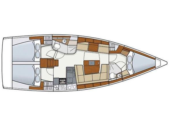 Book yachts online - sailboat - Hanse 418 - Laysan - rent