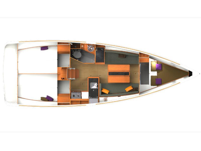 Book yachts online - sailboat - Sun Odyssey 349 - Kydonia - rent