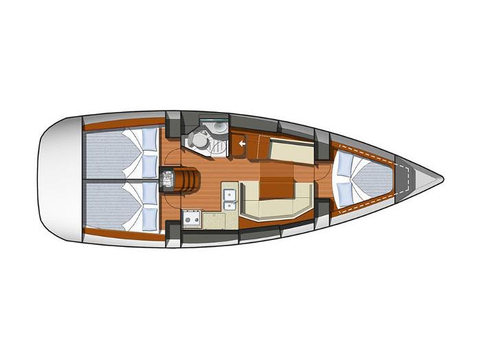 Book yachts online - sailboat - Sun Odyssey 36i - Ma Bajukana - rent