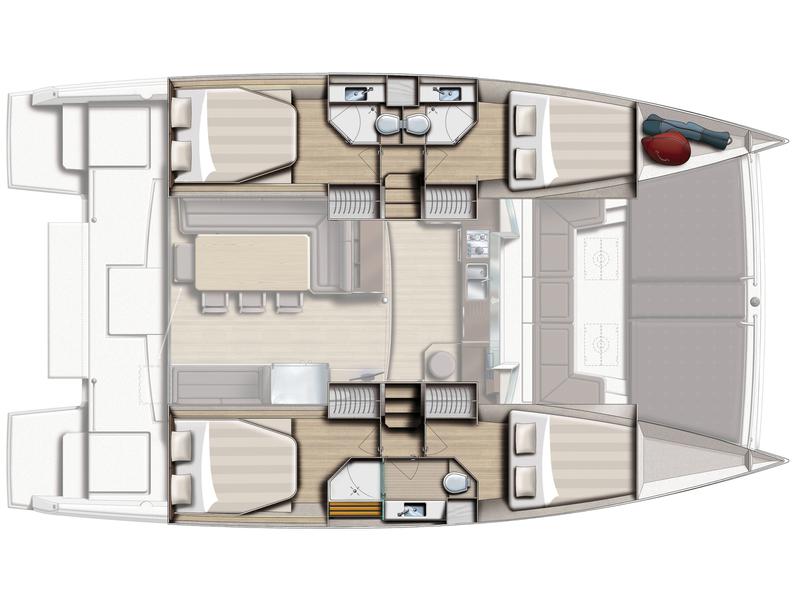 Book yachts online - catamaran - Bali 4.3 - Wahi Nui - rent