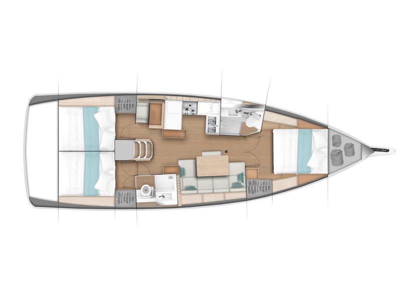 Book yachts online - sailboat - Sun Odyssey 440/3cab. - Performance Line &quot;Ikarus&quot; - rent
