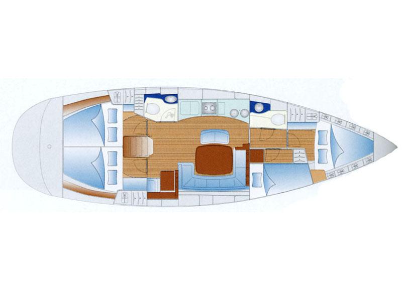 Book yachts online - sailboat - Bavaria 44 - Antares - rent