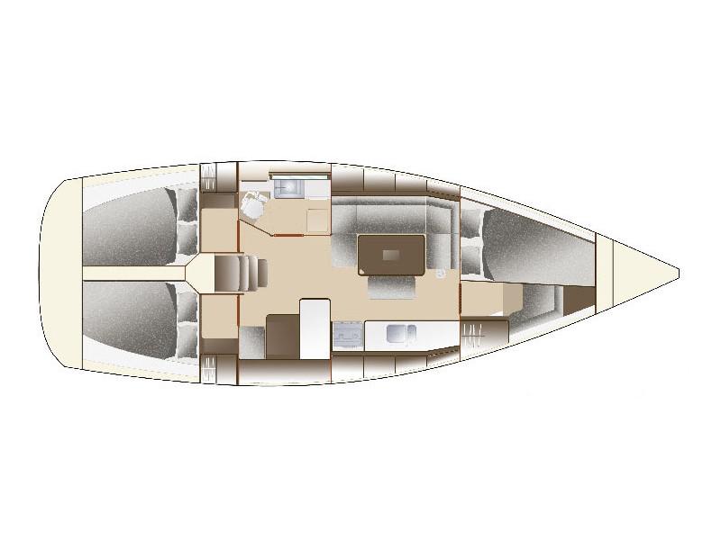 Book yachts online - sailboat - Dufour 375 - Caretta - rent