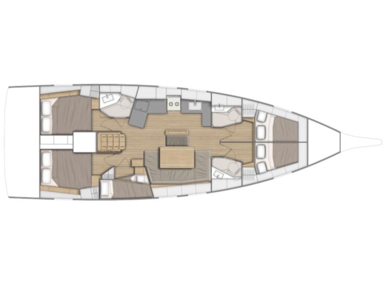 Book yachts online - sailboat - Oceanis 46.1 - no name - rent