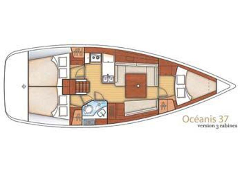 Book yachts online - sailboat - Oceanis 37 - Tamelos - rent