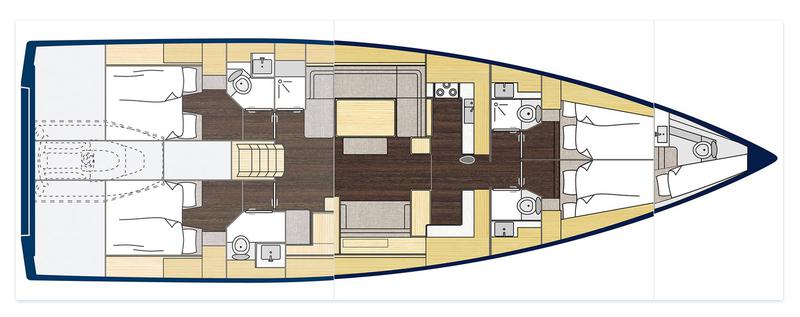 Book yachts online - sailboat - Bavaria C57 Style - Elli - rent