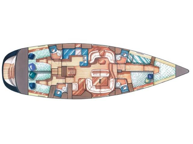Book yachts online - sailboat - Sun Odyssey 54DS - LadyStardust - rent