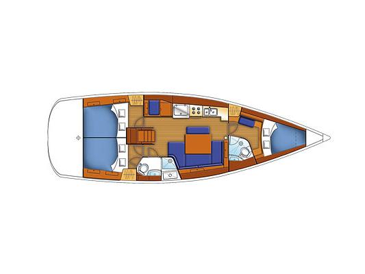 Book yachts online - sailboat - Beneteau 43.4 - Moonspirit - rent