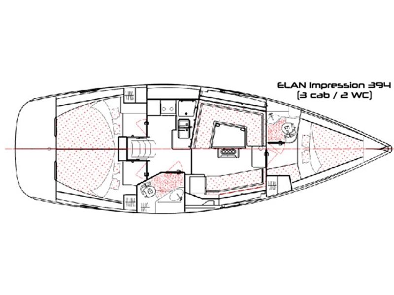 Book yachts online - sailboat - Elan 394 impression - Thalia - rent