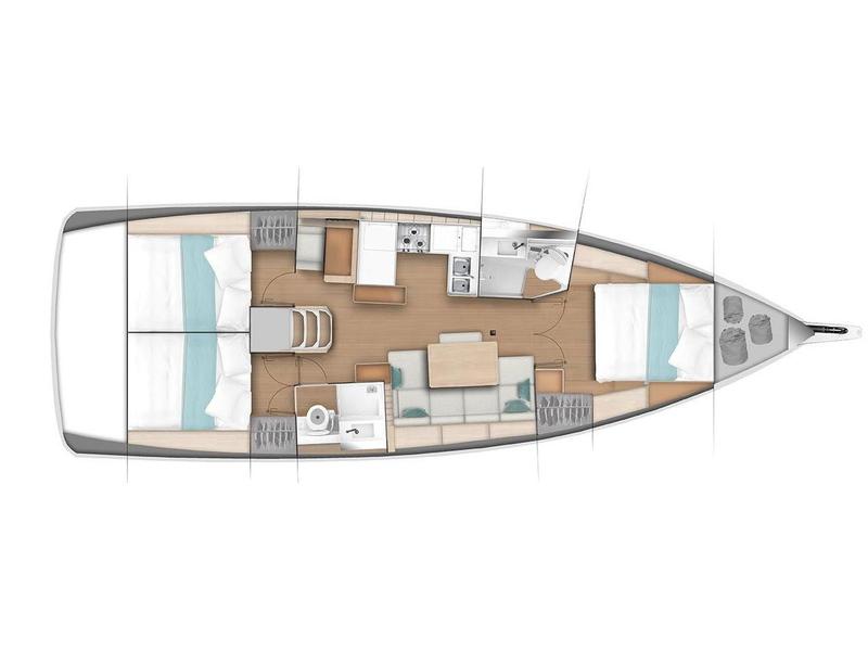 Book yachts online - sailboat - Sun Odyssey 440 - Maharani - rent