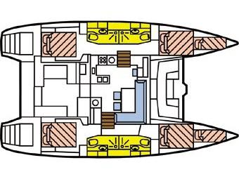 Book yachts online - catamaran - Lagoon 450 - Oups - rent