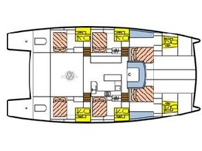 Book yachts online - catamaran - Catlante 600 - incl. crew &amp; full board - Bacchus - rent