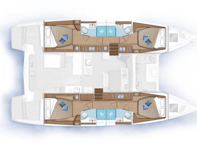 Book yachts online - catamaran - Lagoon 46 - Selene | A/C generator watermaker - rent