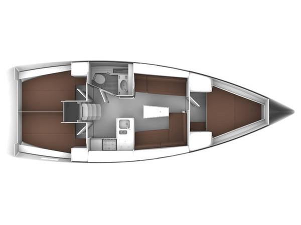 Book yachts online - sailboat - Bavaria Cruiser 37 - Anemos - rent