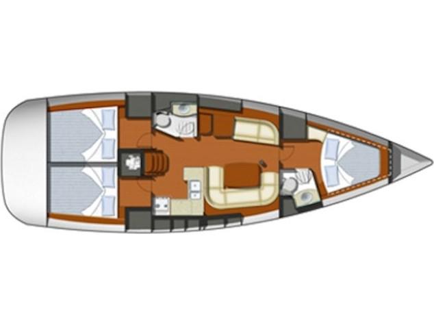 Book yachts online - sailboat - Sun Odyssey 42 i - B.M - rent