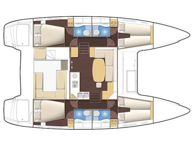 Book yachts online - catamaran - Lagoon 400 - Delfis - rent