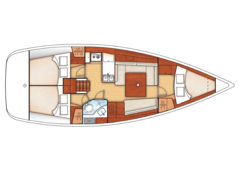 Book yachts online - sailboat - Oceanis 37 - Polaris - rent