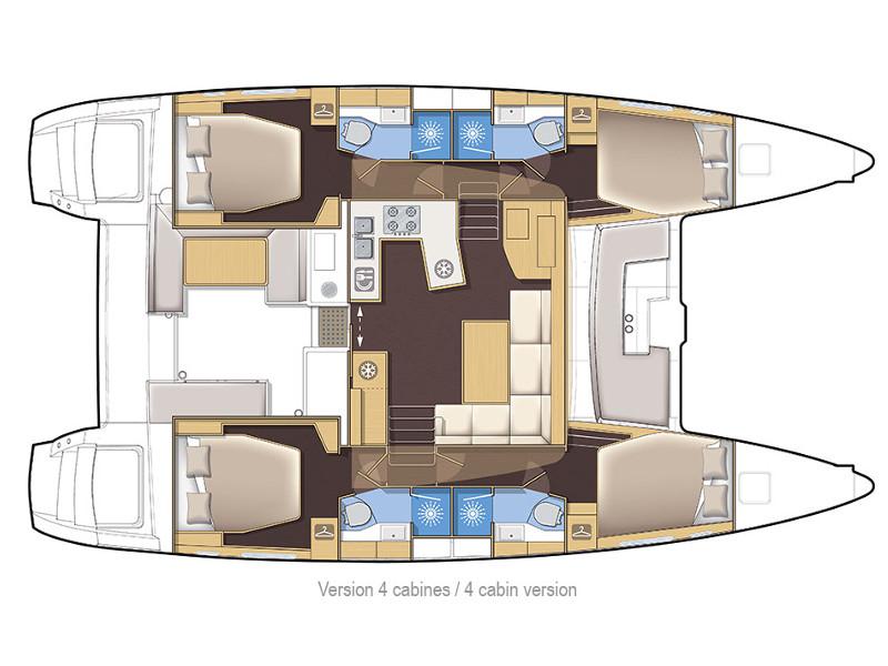 Book yachts online - catamaran - Lagoon 450 Sport - Vamos Dos - rent