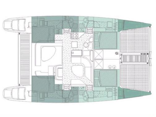 Book yachts online - catamaran - Voyage 440 (2003) - Alboran Mahanga (Majorca) - rent
