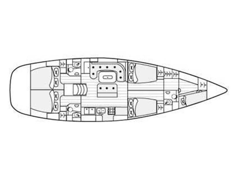 Book yachts online - sailboat - Beneteau 50-5 - Alboran Mary-Anne (Radazul) - rent