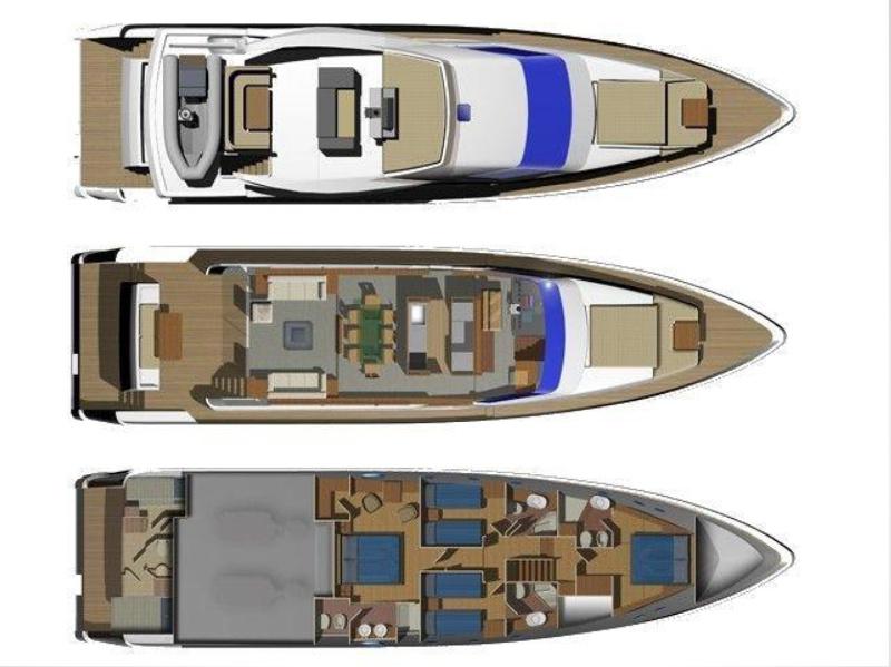 Book yachts online - motorboat - Aicon 75 - Lutetia - rent