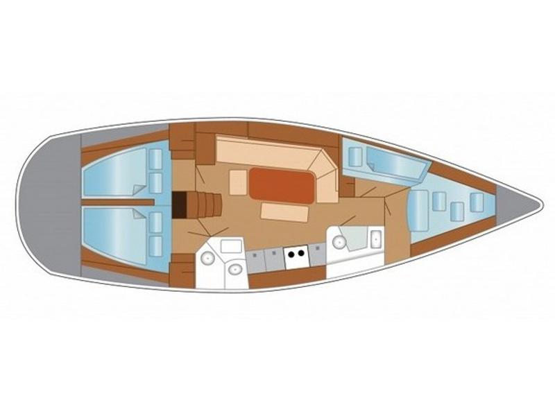 Book yachts online - sailboat - Cobra 41 - Strizh - rent