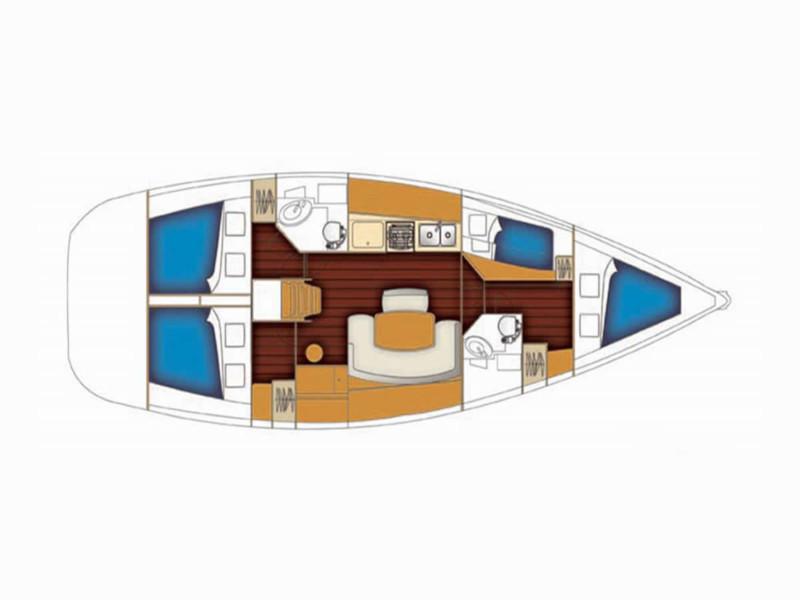 Book yachts online - sailboat - BENETEAU Oceanis 37 REFIT 2019 - PEARL - rent