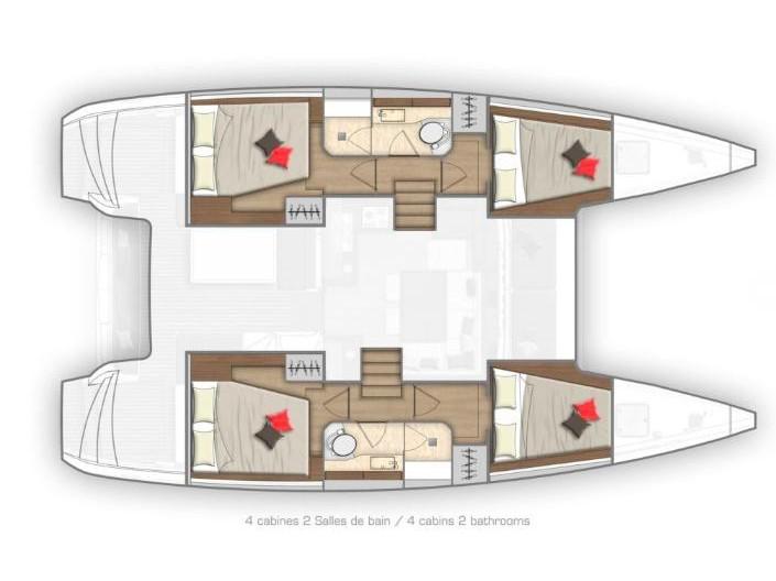 Book yachts online - catamaran - Lagoon 40 - Eskimo  - rent